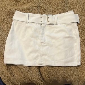 White fox try again mini skirt
